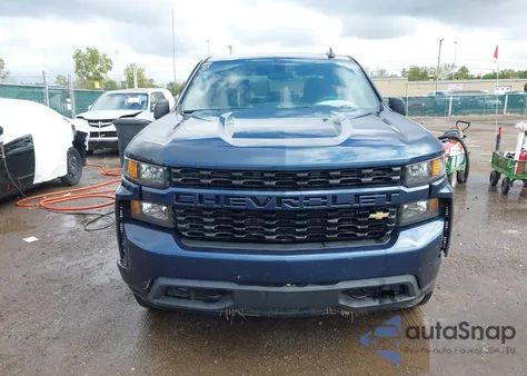 2021 Chevrolet Silverado 1500 4Wd Short Bed Custom из США, поврежденный, VIN 3GCPYBEK8MG451627